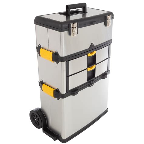 stalwart massive and mobile 3-part stainless steel tool box|Stalwart Massive and Mobile 3.